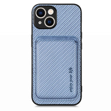 Load image into Gallery viewer, Carbon Fiber Leather Card Magsafe Phone Case, For iPhone 15 Pro Max, For iPhone 15 Pro, For iPhone 15 Plus, For iPhone 15
