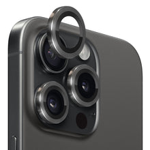 Load image into Gallery viewer, NORTHJO Camera Lens Protector Tempered Glass CD Vein Metal Ring Film, For iPhone 15 Pro / 15 Pro Max