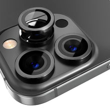 Load image into Gallery viewer, NORTHJO Camera Lens Protector Tempered Glass CD Vein Metal Ring Film, For iPhone 15 Pro / 15 Pro Max