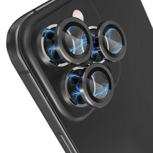 Load image into Gallery viewer, NORTHJO Camera Lens Protector Tempered Glass CD Vein Metal Ring Film, For iPhone 15 Pro / 15 Pro Max