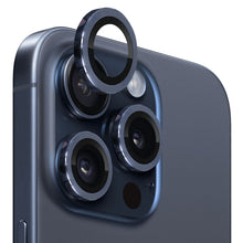 Load image into Gallery viewer, NORTHJO Camera Lens Protector Tempered Glass CD Vein Metal Ring Film, For iPhone 15 Pro / 15 Pro Max