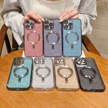 Load image into Gallery viewer, Glitter Electroplating MagSafe TPU Phone Case, For iPhone 7 Plus / 8 Plus