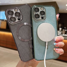Load image into Gallery viewer, Glitter Electroplating MagSafe TPU Phone Case, For iPhone 7 Plus / 8 Plus