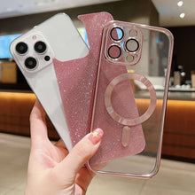 Load image into Gallery viewer, Glitter Electroplating MagSafe TPU Phone Case, For iPhone 7 Plus / 8 Plus