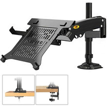 Load image into Gallery viewer, NB H100-FP For 10-17 inch Gas Spring Mechanism Full Motion Arm VESA Board Desktop Laptop Bracket, NB H100-FP
