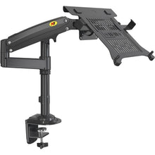Load image into Gallery viewer, NB H100-FP For 10-17 inch Gas Spring Mechanism Full Motion Arm VESA Board Desktop Laptop Bracket, NB H100-FP