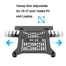 Load image into Gallery viewer, NB H100-FP For 10-17 inch Gas Spring Mechanism Full Motion Arm VESA Board Desktop Laptop Bracket, NB H100-FP