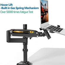 Load image into Gallery viewer, NB H100-FP For 10-17 inch Gas Spring Mechanism Full Motion Arm VESA Board Desktop Laptop Bracket, NB H100-FP