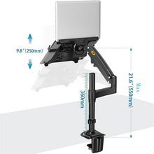 Load image into Gallery viewer, NB H100-FP For 10-17 inch Gas Spring Mechanism Full Motion Arm VESA Board Desktop Laptop Bracket, NB H100-FP