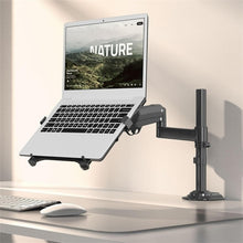 Load image into Gallery viewer, NB H100-FP For 10-17 inch Gas Spring Mechanism Full Motion Arm VESA Board Desktop Laptop Bracket, NB H100-FP