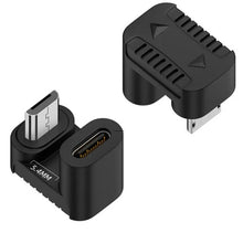 Load image into Gallery viewer, Type-C Female to Micro USB Male Adapter Data Charging Transmission, Type-C Female to Micro Male U Shape Back, Type-C Female to Micro Male U Shape Front, Type-C Female to Micro Male Right Bend, Type-C Female to Micro Male Left Bend
