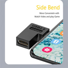 Load image into Gallery viewer, Type-C Female to Micro USB Male Adapter Data Charging Transmission, Type-C Female to Micro Male U Shape Back, Type-C Female to Micro Male U Shape Front, Type-C Female to Micro Male Right Bend, Type-C Female to Micro Male Left Bend