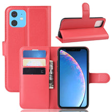 Load image into Gallery viewer, Litchi Texture Horizontal Flip Leather Case for iPhone XIR 2019, with Wallet &amp; Holder &amp; Card Slots, For iPhone 11, For XIR 2019