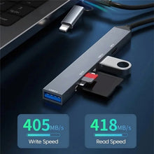 Load image into Gallery viewer, ADS-805 8 Pin + Type-C to USB-C Data + USB 2.0 / 3.0 + SD / TF Card Reader Hub Expansion Converter, ADS-805