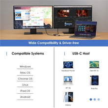 Load image into Gallery viewer, WAVLINK UHP510 Pro 87W PD Charging USB C to Dual HD Converter 4K 60Hz Monitor Adapter