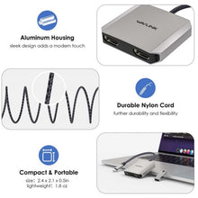 Load image into Gallery viewer, WAVLINK UHP510 Pro 87W PD Charging USB C to Dual HD Converter 4K 60Hz Monitor Adapter