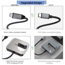 Load image into Gallery viewer, WAVLINK UHP510 Pro 87W PD Charging USB C to Dual HD Converter 4K 60Hz Monitor Adapter