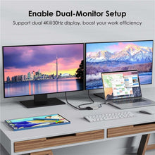 Load image into Gallery viewer, WAVLINK UHP510 Pro 87W PD Charging USB C to Dual HD Converter 4K 60Hz Monitor Adapter