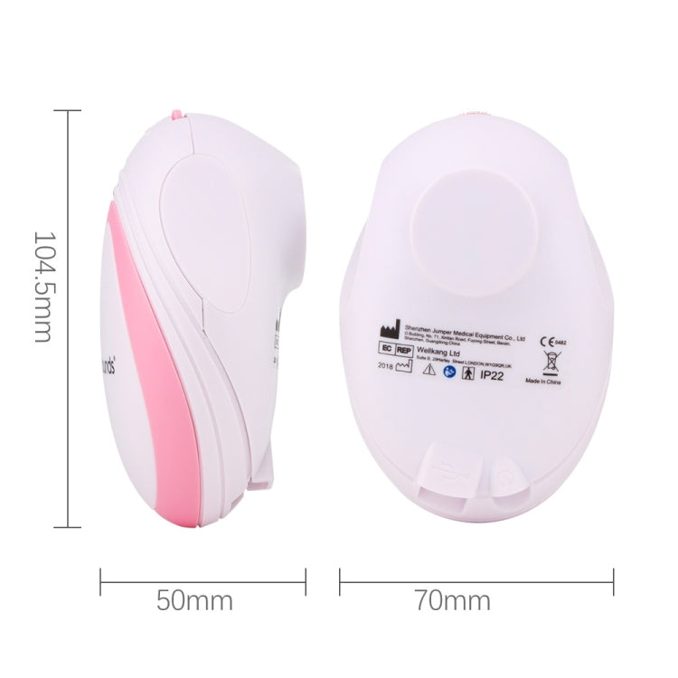 JPD-100S Mini Household Fetal Doppler Prenatal Pocket Baby Ultrasound Detector Angel Sound Heartbeat Pregnant Doppler Monitor, JPD-100S (Green), JPD-100S (Pink)