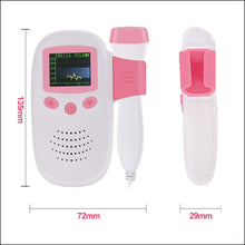 Load image into Gallery viewer, RZ-100S9 LED Fetal Doppler Ultrasound Sound Baby Heartbeat Detector Monitor Digital Prenatal Pocket Fetal Doppler Stethoscope, RZ-100S9