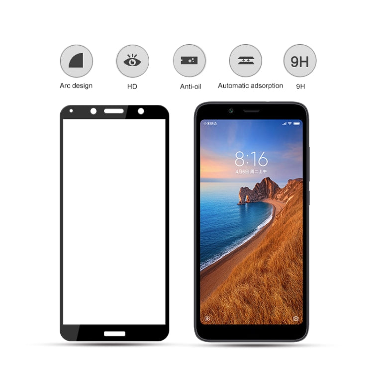 2pcs mocolo 0.33mm 9H 2.5D Silk Print Tempered Glass Film for Xiaomi Redmi 7A