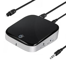 Load image into Gallery viewer, 2 in 1 Fiber Optic Bluetooth 5.0 Audio Receiver/Transmitter, black
