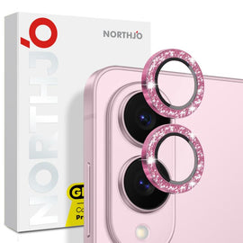 NORTHJO 1 Set Camera Lens Protector Glitter Metal Ring Film