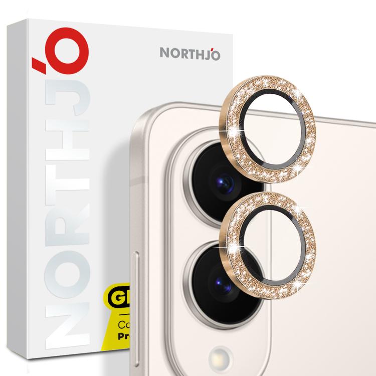 NORTHJO 1 Set Camera Lens Protector Glitter Metal Ring Film