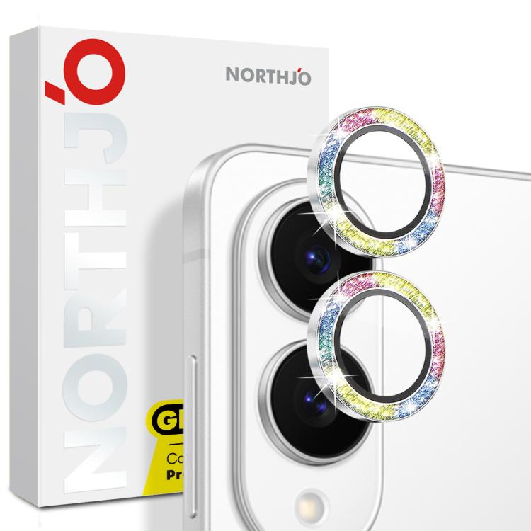NORTHJO 1 Set Camera Lens Protector Glitter Metal Ring Film, For Galaxy Z Flip7 5G, For Samsung Galaxy S25 Edge 5G, For Samsung Galaxy A26 5G, For Samsung Galaxy S25 5G, For Samsung Galaxy S25+ 5G, For Samsung Galaxy S25 Ultra 5G