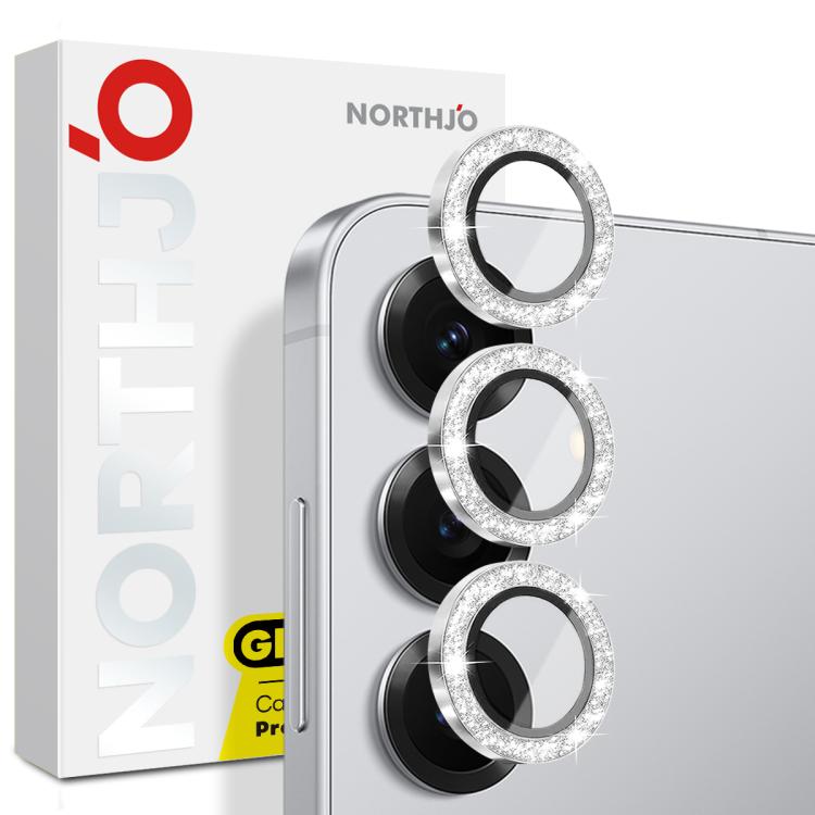 NORTHJO 1 Set Camera Lens Protector Glitter Metal Ring Film