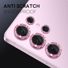Load image into Gallery viewer, NORTHJO 1 Set Camera Lens Protector Glitter Metal Ring Film, For Samsung Galaxy S25 Ultra 5G, For Samsung Galaxy A36 5G / A56 5G
