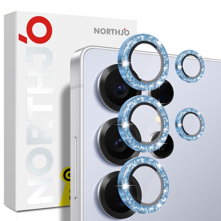 NORTHJO 1 Set Camera Lens Protector Glitter Metal Ring Film, For Samsung Galaxy S25 Ultra 5G, For Samsung Galaxy A36 5G / A56 5G