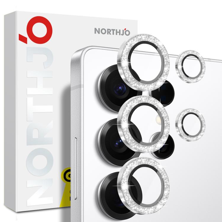 NORTHJO 1 Set Camera Lens Protector Glitter Metal Ring Film, For Samsung Galaxy S25 Ultra 5G, For Samsung Galaxy A36 5G / A56 5G