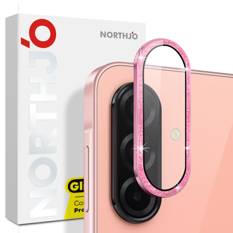 NORTHJO 1 Set Camera Lens Protector Glitter Metal Ring Film, For Galaxy Z Flip7 5G, For Samsung Galaxy S25 Edge 5G, For Samsung Galaxy A26 5G, For Samsung Galaxy S25 5G, For Samsung Galaxy S25+ 5G, For Samsung Galaxy S25 Ultra 5G