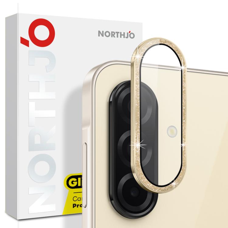 NORTHJO 1 Set Camera Lens Protector Glitter Metal Ring Film