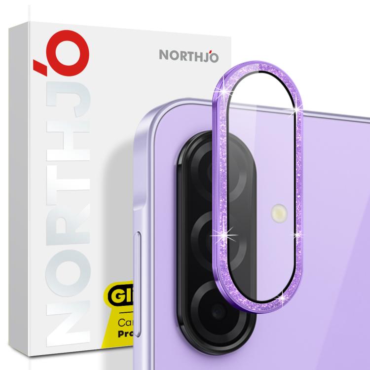 NORTHJO 1 Set Camera Lens Protector Glitter Metal Ring Film, For Galaxy Z Flip7 5G, For Samsung Galaxy S25 Edge 5G, For Samsung Galaxy A26 5G, For Samsung Galaxy S25 5G, For Samsung Galaxy S25+ 5G, For Samsung Galaxy S25 Ultra 5G