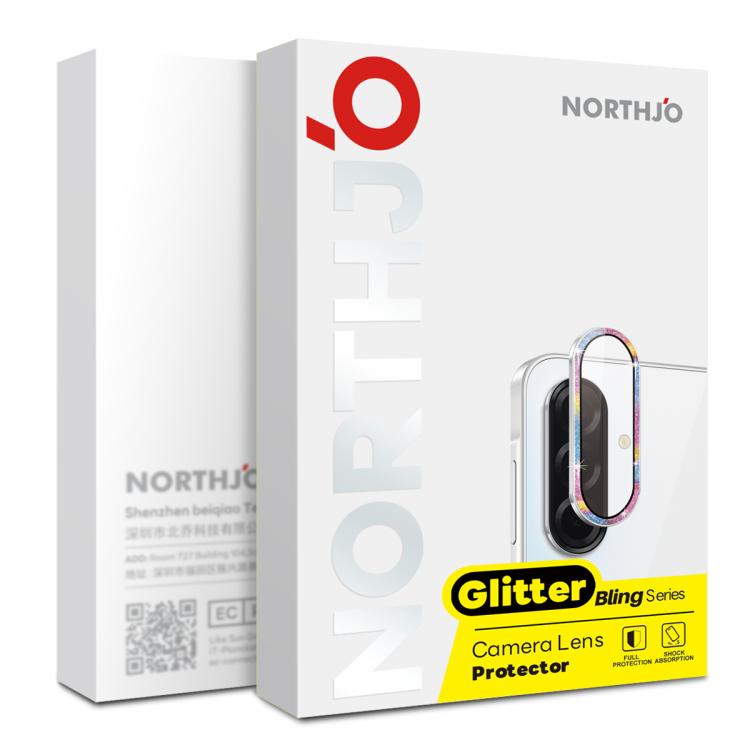 NORTHJO 1 Set Camera Lens Protector Glitter Metal Ring Film, For Samsung Galaxy A36 5G / A56 5G