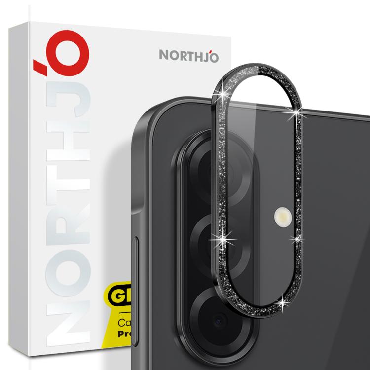 NORTHJO 1 Set Camera Lens Protector Glitter Metal Ring Film