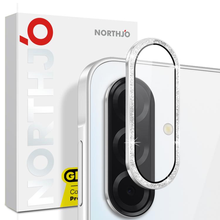 NORTHJO 1 Set Camera Lens Protector Glitter Metal Ring Film, For Samsung Galaxy S25 Ultra 5G, For Samsung Galaxy A36 5G / A56 5G