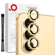 Load image into Gallery viewer, NORTHJO 1 Set Camera Lens Protector Glitter Metal Ring Film, For Samsung Galaxy S26+ 5G, For Samsung Galaxy S26 Ultra 5G, For Samsung Galaxy S26 5G, For Samsung Galaxy S25 Edge 5G, For Samsung Galaxy A26 5G, For Samsung Galaxy S25 5G