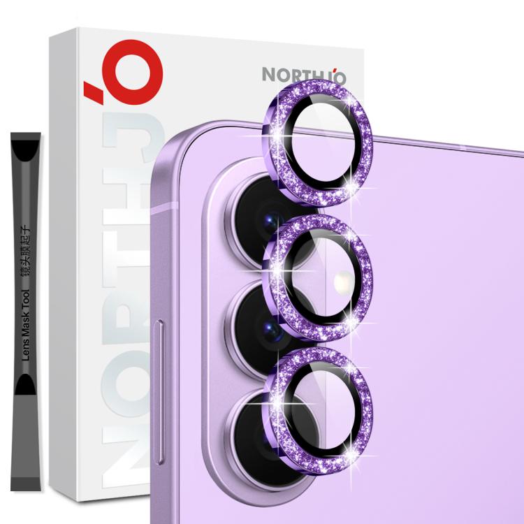 NORTHJO 1 Set Camera Lens Protector Glitter Metal Ring Film, For Samsung Galaxy S26+ 5G, For Samsung Galaxy S26 Ultra 5G, For Samsung Galaxy S26 5G, For Samsung Galaxy S25 Edge 5G, For Samsung Galaxy A26 5G, For Samsung Galaxy S25 5G