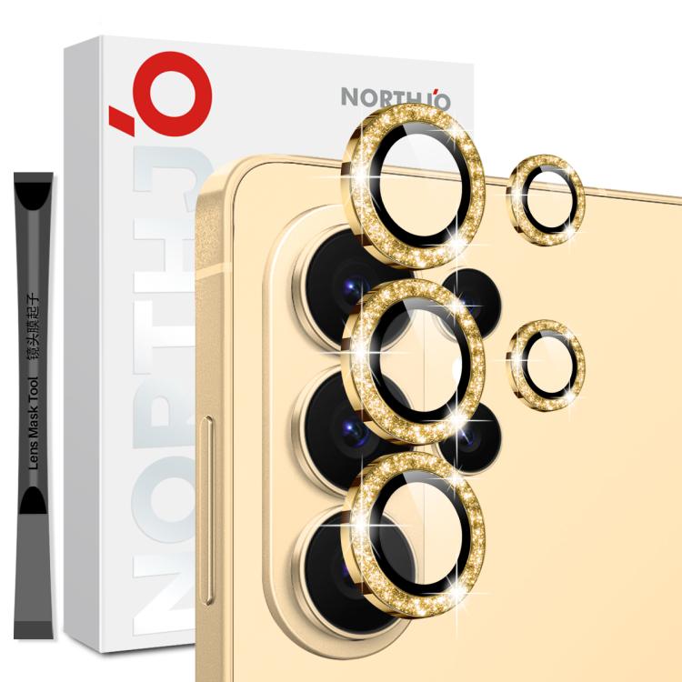 NORTHJO 1 Set Camera Lens Protector Glitter Metal Ring Film, For Samsung Galaxy S26+ 5G, For Samsung Galaxy S26 Ultra 5G, For Samsung Galaxy S26 5G, For Samsung Galaxy S25 Edge 5G, For Samsung Galaxy A26 5G, For Samsung Galaxy S25 5G