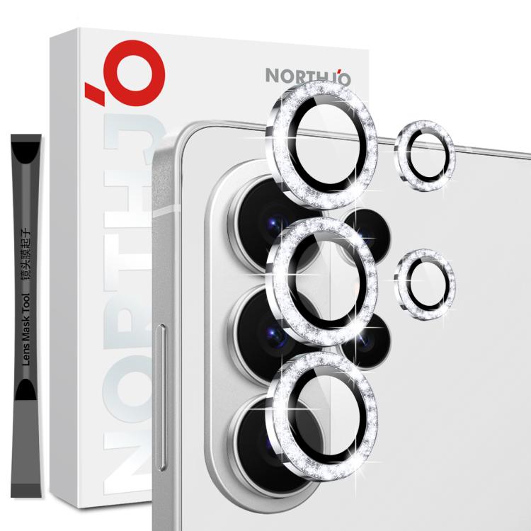 NORTHJO 1 Set Camera Lens Protector Glitter Metal Ring Film, For Samsung Galaxy S26+ 5G, For Samsung Galaxy S26 Ultra 5G, For Samsung Galaxy S26 5G, For Samsung Galaxy S25 Edge 5G, For Samsung Galaxy A26 5G, For Samsung Galaxy S25 5G