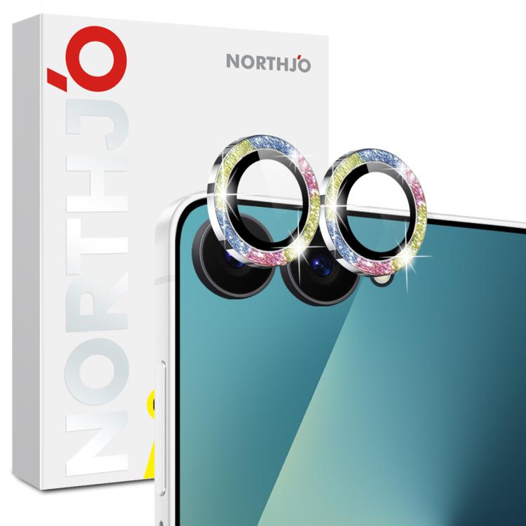 NORTHJO 1 Set Camera Lens Protector Glitter Metal Ring Film, For Galaxy Z Flip7 5G, For Samsung Galaxy S25 Edge 5G, For Samsung Galaxy A26 5G, For Samsung Galaxy S25 5G, For Samsung Galaxy S25+ 5G, For Samsung Galaxy S25 Ultra 5G