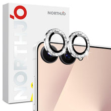 Load image into Gallery viewer, NORTHJO 1 Set Camera Lens Protector Glitter Metal Ring Film, For Galaxy Z Flip7 5G, For Samsung Galaxy S25 Edge 5G, For Samsung Galaxy A26 5G, For Samsung Galaxy S25 5G, For Samsung Galaxy S25+ 5G, For Samsung Galaxy S25 Ultra 5G