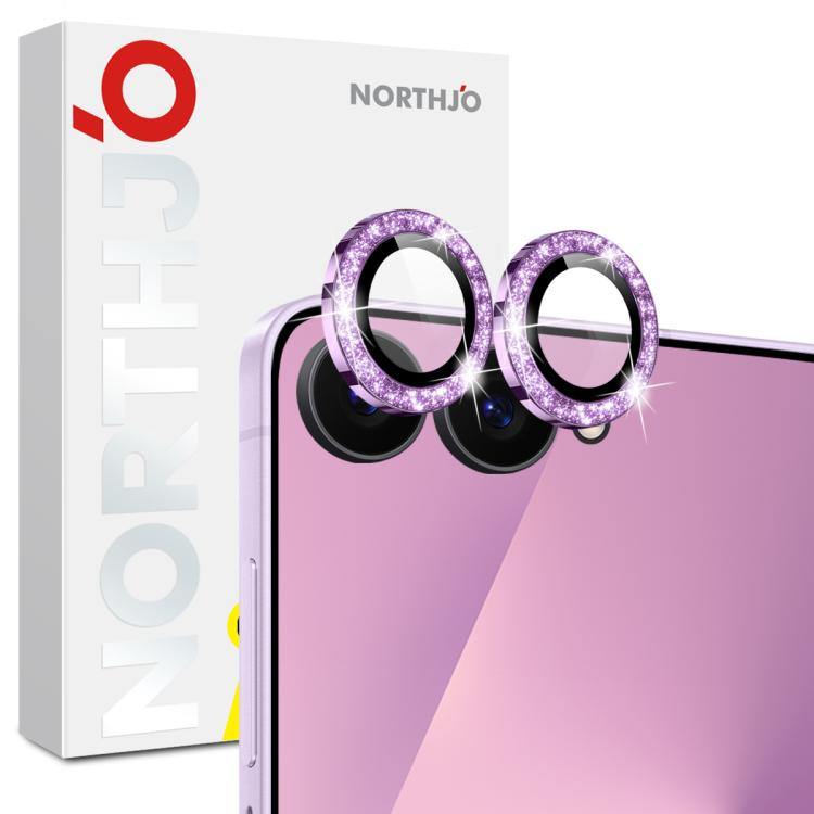 NORTHJO 1 Set Camera Lens Protector Glitter Metal Ring Film, For Galaxy Z Flip7 5G, For Samsung Galaxy S25 Edge 5G, For Samsung Galaxy A26 5G, For Samsung Galaxy S25 5G, For Samsung Galaxy S25+ 5G, For Samsung Galaxy S25 Ultra 5G