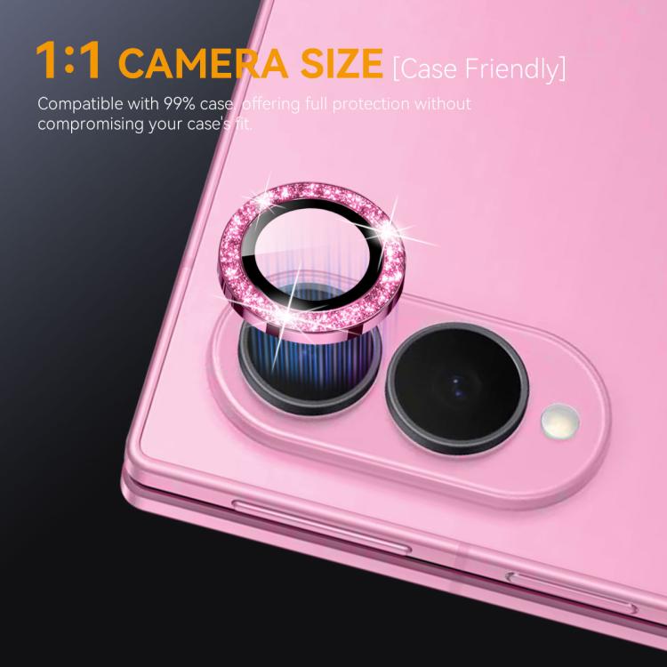 NORTHJO 1 Set Camera Lens Protector Glitter Metal Ring Film, For Galaxy Z Fold8 5G, For Galaxy Z Fold8 Ultra 5G, For Galaxy Z Flip8 5G, For Samsung Galaxy S26+ 5G, For Samsung Galaxy S26 Ultra 5G, For Samsung Galaxy S26 5G