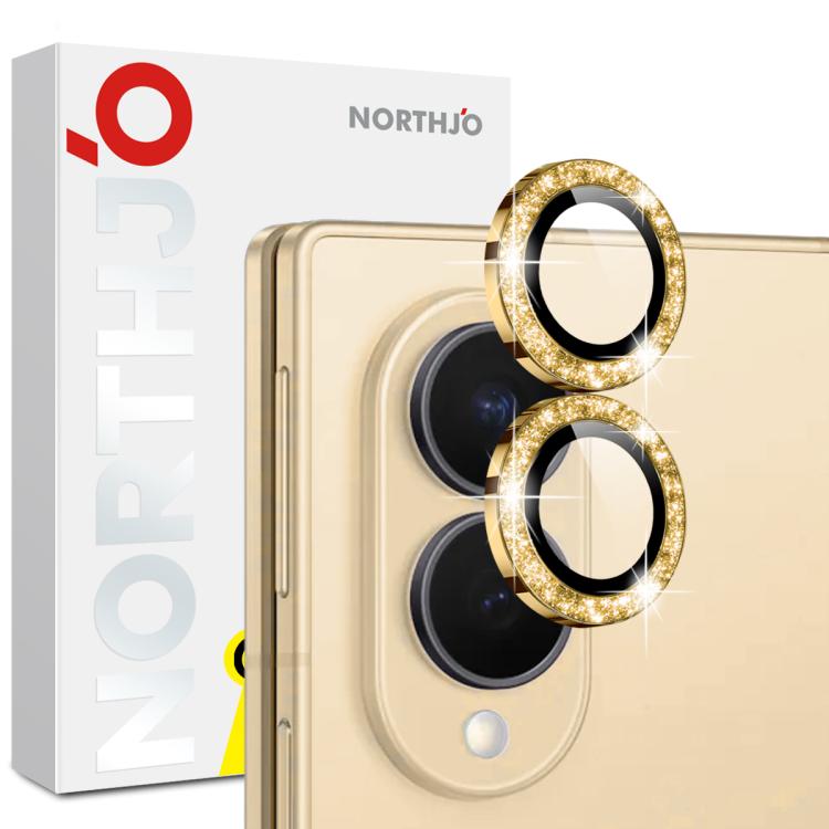 NORTHJO 1 Set Camera Lens Protector Glitter Metal Ring Film, For Galaxy Z Fold8 5G, For Galaxy Z Fold8 Ultra 5G, For Galaxy Z Flip8 5G, For Samsung Galaxy S26+ 5G, For Samsung Galaxy S26 Ultra 5G, For Samsung Galaxy S26 5G