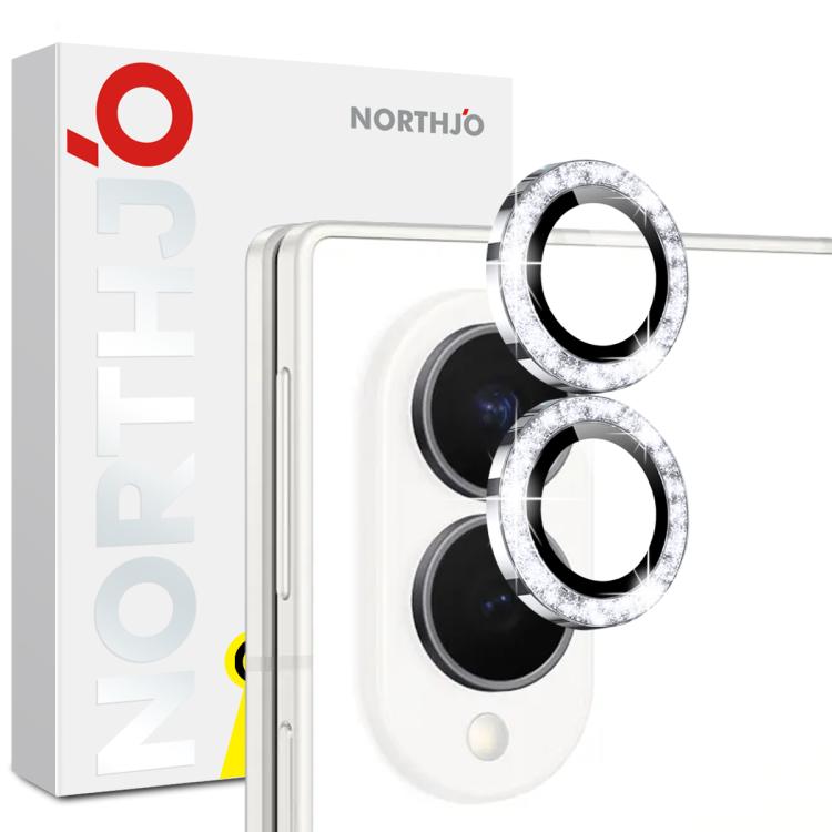 NORTHJO 1 Set Camera Lens Protector Glitter Metal Ring Film, For Galaxy Z Fold8 5G, For Galaxy Z Fold8 Ultra 5G, For Galaxy Z Flip8 5G, For Samsung Galaxy S26+ 5G, For Samsung Galaxy S26 Ultra 5G, For Samsung Galaxy S26 5G