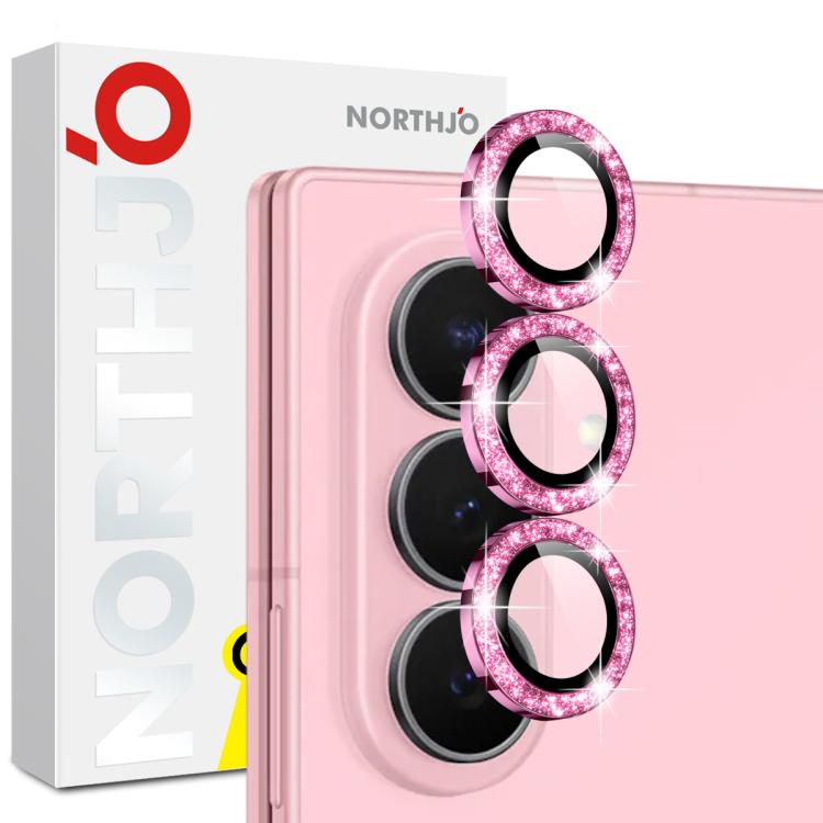 NORTHJO 1 Set Camera Lens Protector Glitter Metal Ring Film, For Galaxy Z Fold8 5G, For Galaxy Z Fold8 Ultra 5G, For Galaxy Z Flip8 5G, For Samsung Galaxy S26+ 5G, For Samsung Galaxy S26 Ultra 5G, For Samsung Galaxy S26 5G